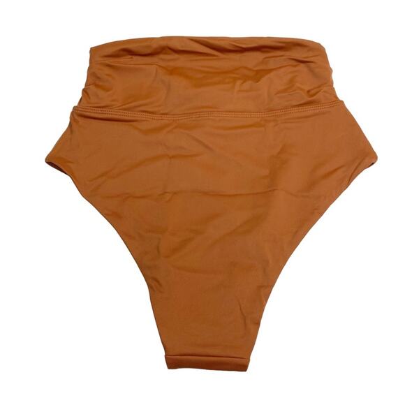 PALM Swimwear Kelly High Waist Wrap Swim Bottom in Cinnamon - Picture 4 of 9